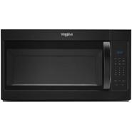 Whirlpool 1.7 cu. ft. Black Microwave Hood Combination with Electronic Touch Con