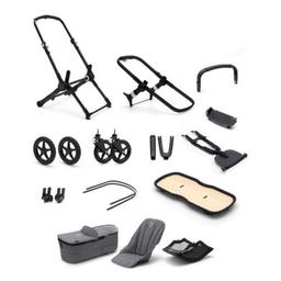 Bugaboo Fox 3 Base + Style Set - Color: Black / Grey Melange