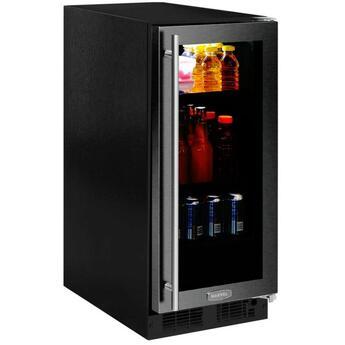 Marvel ML15BCG2RB Professional Series 15 Inch Black Built In Beverage Center