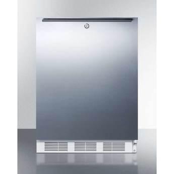 Summit AccuCold 24" 3.5 cu. ft. Stainless Steel Built-In Capable Compact Freezer - ADA Compliant