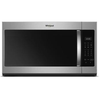 Whirlpool 1.7 Cu. Ft. Black on Stainless Steel Over-the-Range Microwave