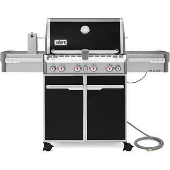 Weber Summit Series 66 Inch Freestanding Natural Gas Grill  w/Side Burner and Rotisserie - Black