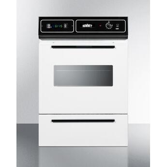 Summit WEM715KW 24 Inch White Electric Single Wall Oven