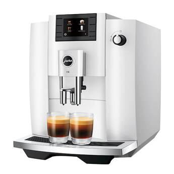 E6 Automatic Coffee Machine - Piano White