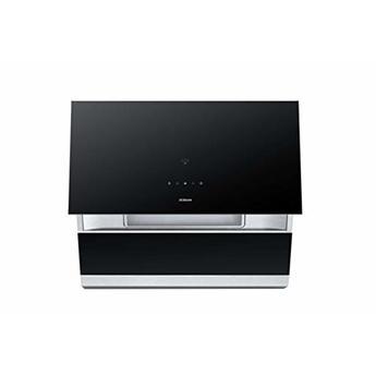 Robam 30” A671 Range Hood |UNIQUE SLANTED BLACK GLASS DESIGN| Under-Cabinet or Wall Mount | Convenient Hands-Off Operation | Powerful Suction with Turbo Mode | Dishwasher Safe Baffle, 6 Ducts