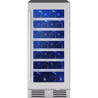 Zephyr PRW15C01CG Presrv Series 15 Inch Stainless Steel Built-In and Freestanding Wine Cooler