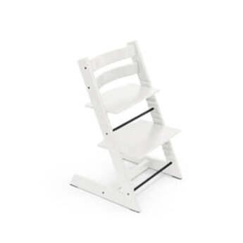 Stokke Tripp Trapp Adjustable Wooden Baby High Chair Set with Baby Seat and Harness - Color: Storm Grey