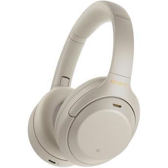 Sony WH-1000XM4 Wireless Noise-Canceling Over-Ear Headphones (Silver)