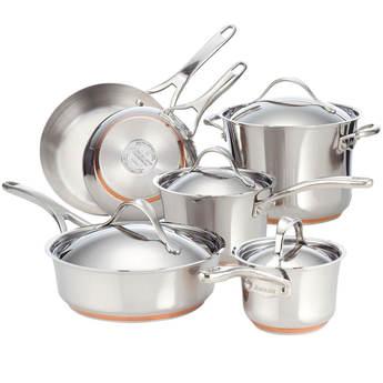 Anolon Nouvelle Stainless 10-Piece Cookware Set