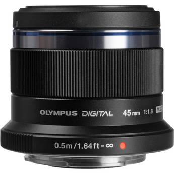 OM SYSTEM M. Zuiko Digital ED 45mm f/1.8 Lens (Black)