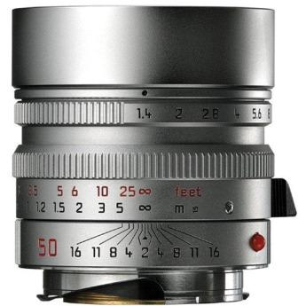 Leica Normal 50mm f/1.4 Summilux M Aspherical Manual Focus Lens (Updated for Digital, 6-Bit) - Silver