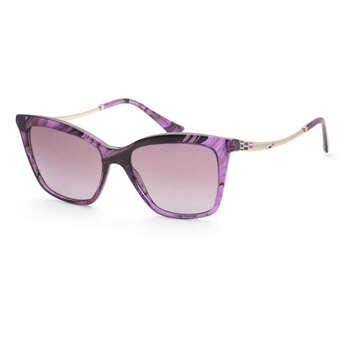 Bulgari Womens 54mm Striped Purple Sunglasses BV8257-54058H-54