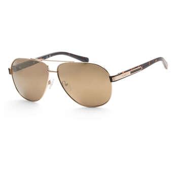 Guess Mens 61 mm Gold Sunglasses GF0247-32G