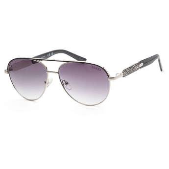 Guess Women's 57 mm Shiny Dark Nickeltin Sunglasses GF0287-06B