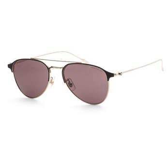 Montblanc Mens 55mm Gold Sunglasses MB0190S-001-55