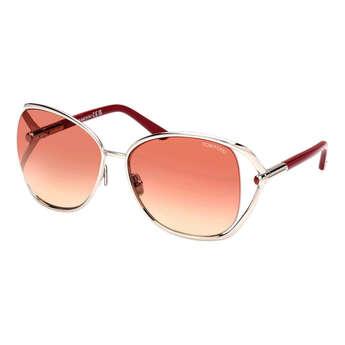 Tom Ford Womens Marta 62mm Shiny Palladium Sunglasses FT1091-16T-62