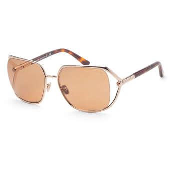 Tom Ford Womens Goldie 60mm Shiny Rose Gold Sunglasses FT1092-28E-60