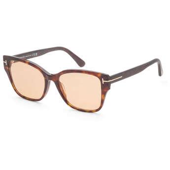 Tom Ford Womens Elsa 55mm Dark Havana Sunglasses FT1108-52E-55