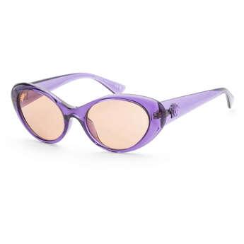 Versace Womens 53mm Purple Transparent Sunglasses VE4455U-5353-3-53